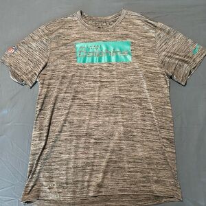 Nike‎ Gray Miami Dolphins Short Sleeve Tee